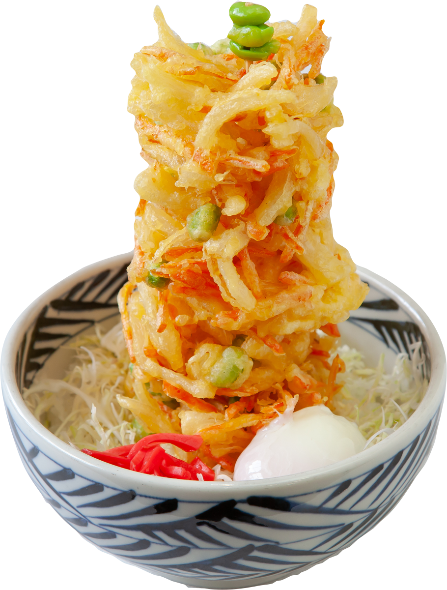 身延かき揚タワー丼