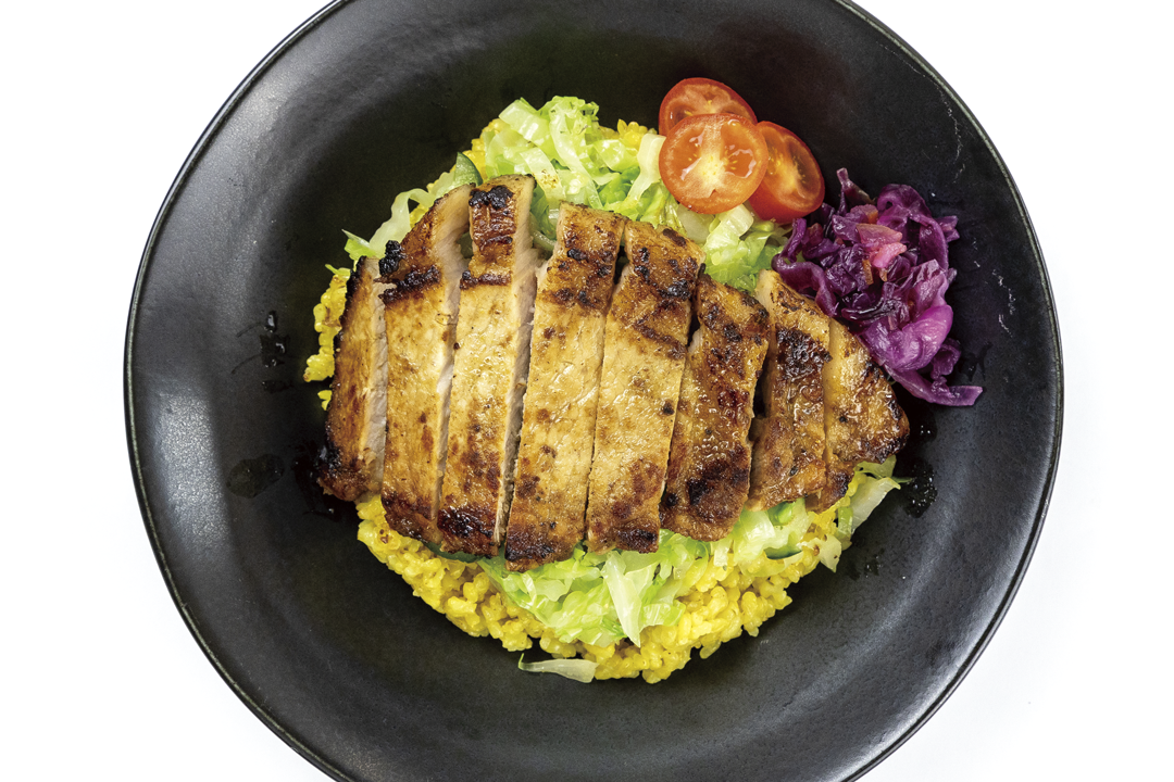 富士桜ポークのスパイシー味噌漬け丼